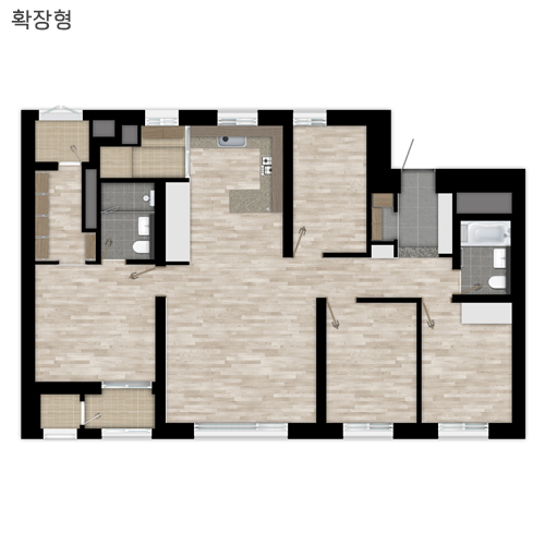 동탄역 롯데캐슬 취소분-평면도