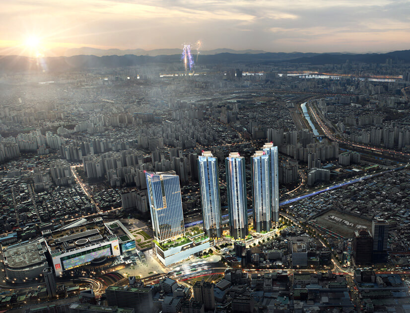 청량리역 롯데캐슬 오피스텔 조감도 1