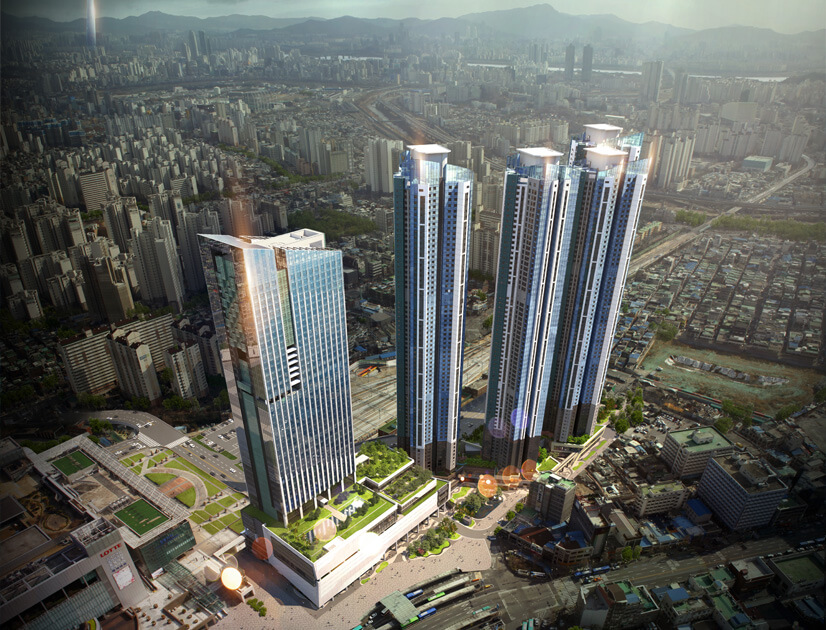 청량리역 롯데캐슬 오피스텔 조감도 3