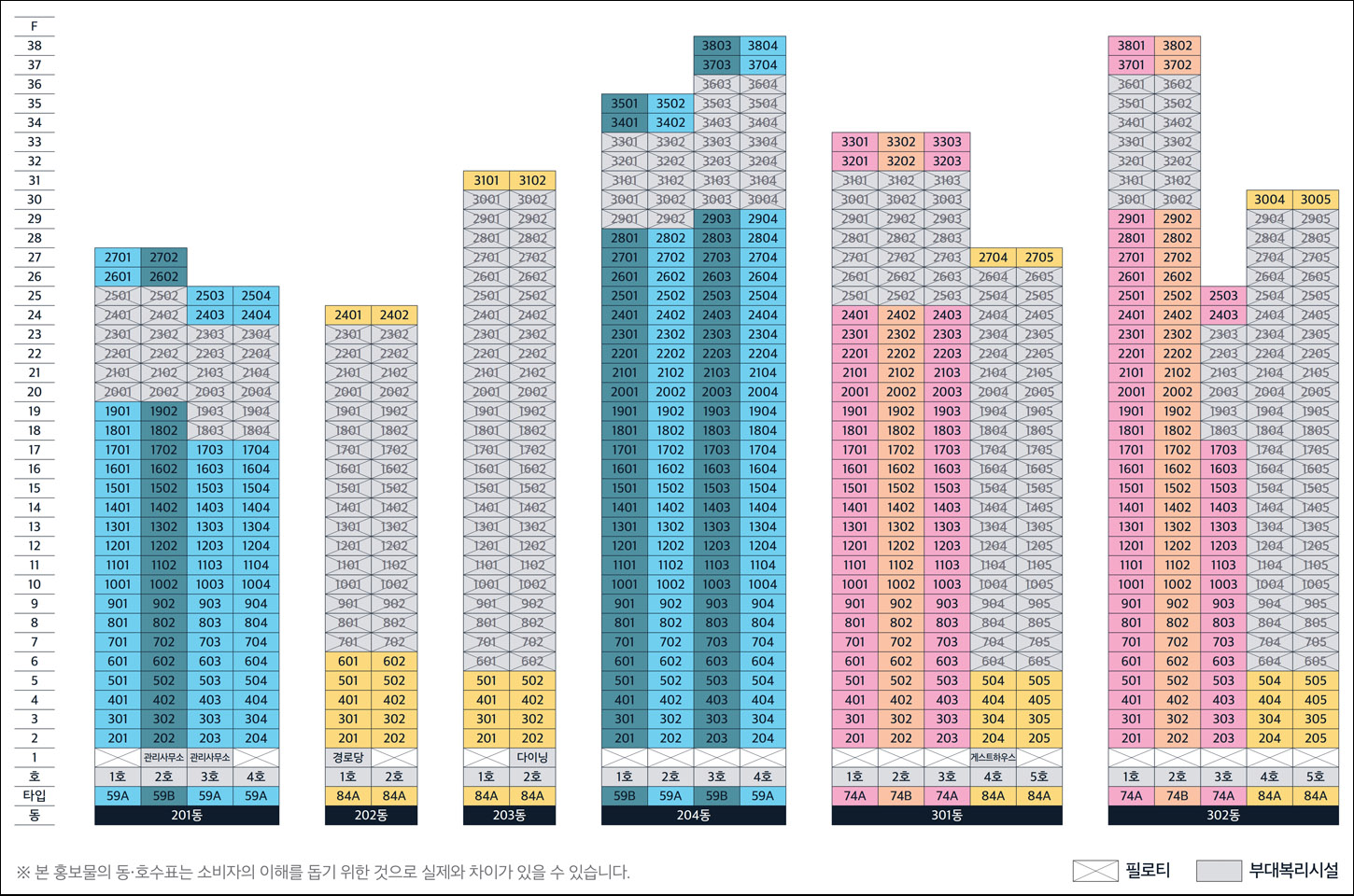 e편한한세상 부천 어반스퀘어 동호배치도02